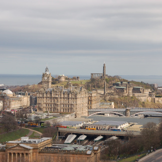 Udsigt fra Edinburgh Castle